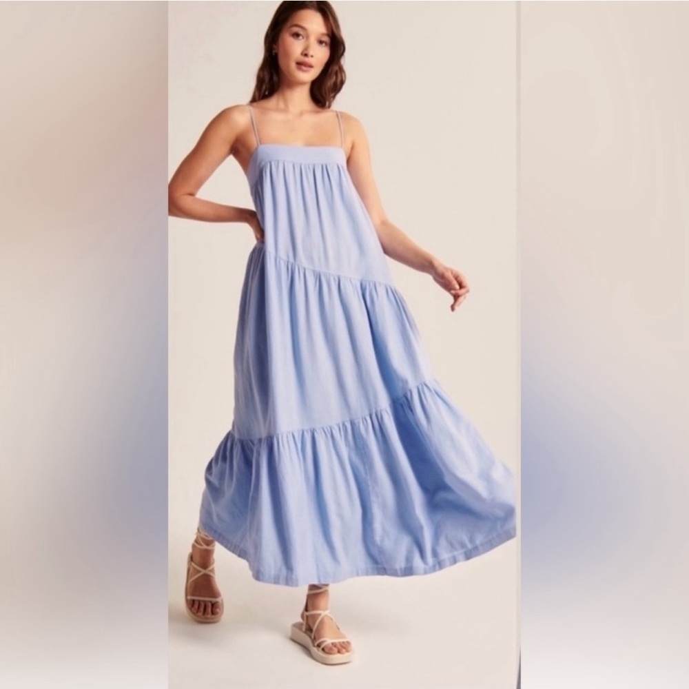 Abercrombie blue midi dress
